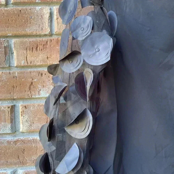 Elegant Floral Patchwork Mesh Stitching Blouse (Size: XXL) & (Small) - Picture 4 of 4